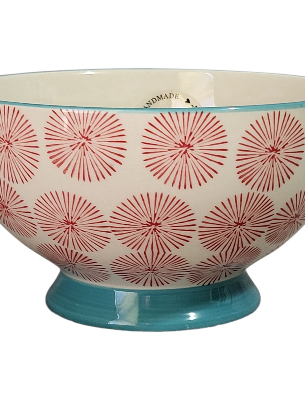 The Pioneer Woman Flea Market Happiness Footed Bowl Soup Cereal Farmhouse NEW